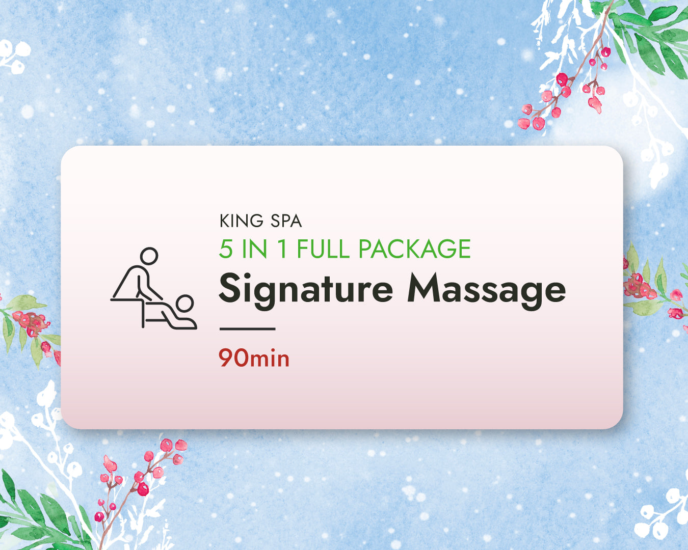 Winter Special 5-in-1 Package – KingSpa Signature Massage 90min